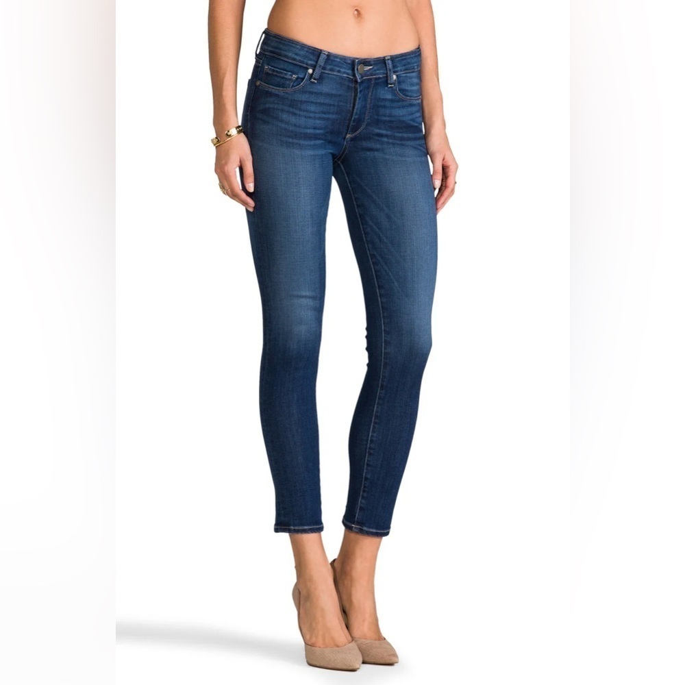 Paige Denim Skyline Ankle Peg Jeans- Dark Wash- Size 26 Waist